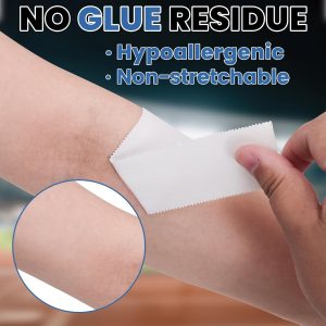 NUITPY 8 Pack Athletic Tape, White Sports Tape, Easy Tear Wrist Tape, Strong Adhesion Tapes for Boxing, Gymnastics, Hockey, Soccer, Lacrosse and First Aid(1.5in x 184ft Total)