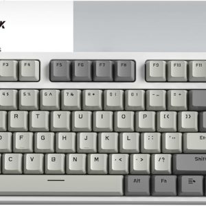ATTACK SHARK Teclado mecánico RK86 RGB 75% con junta inalámbrica, triple modo Bluetooth5.0/2.4G/USB-C 82 teclas, teclado para juegos intercambiable en caliente, batería de 4000 mAh con perilla y pantalla OLED HD de 1.2 pulgadas, interruptores lineales