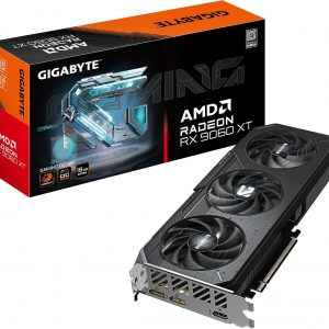 GIGABYTE Radeon RX 9060 XT Gaming OC 16G, tarjeta gráfica, PCIe 5.0, 16GB GDDR6, GV-R9060XTGAMING OC-16GD, tarjeta de video
