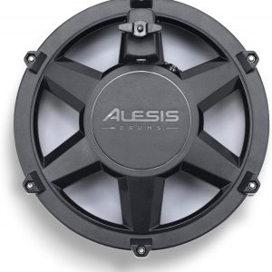 Alesis Nitro Max Kit - Juego de batería eléctrica con almohadillas de malla silenciosas, caja de doble zona de 10 pulgadas, Bluetooth, más de 440 sonidos auténticos, Drumeo, USB MIDI, pedal de patada