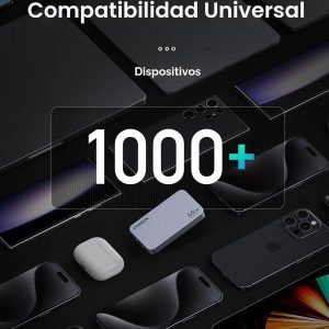 UGREEN Nexode Pro 65W GaN USB C Cargador de Pared Delgado de 3 Puertos, Cargador Compacto Rápido PPS para iPhone Serie 17/16/15, MacBook Air, iPad Pro, Galaxy S25/S24, Pixel 10/9, Steam Deck