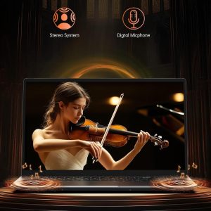 KAIGERR Laptop para juegos 2026, computadora portátil de 16.0 pulgadas con AMD Ryzen 7 H255 (8C/16T, hasta 4.5 GHz), 16 GB de RAM 512 GB NVMe SSD Windows 11, gráficos Radeon RX Vega 8, WiFi 6, KB
