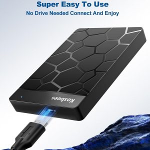 500 GB External Hard Drives,Portable Hard Drive for Windows,Ultra Slim External HDD Store Compatible with PC, MAC,Laptop,PS4, Xbox one, Xbox 360;Plug and Play Ready