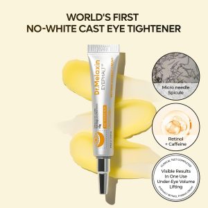 Dr.Melaxin Crema de ojos de retinol para hinchazón, ojeras y líneas finas, arrugas, EGF Anti-envejecimiento debajo de los ojos hidratante con niacinamida y ceramida Cuidado de la piel coreano amigable con el maquillaje