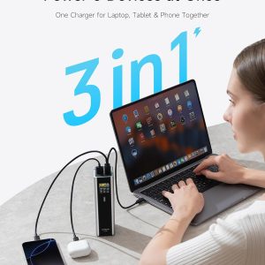 CUKTECH 15 Ultra Power Bank para Laptop, Cargador Portátil de 20,000mAh 140W, Pantalla Inteligente, Batería Externa para Trabajo al Aire Libre y Viaje, para iPhone 16/15, MacBook, Samsung y Más