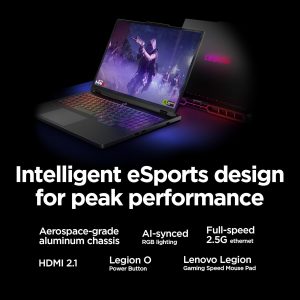 Lenovo Legion Pro 7i – Gaming Laptop - Intel® Core™ Ultra 9 275HX – 16" 2.5K WQXGA OLED Display – 240Hz Refresh Rate – GeForce RTX™ 5070 Ti GPU – 32 GB Memory – 1 TB Storage – 3-Month PC GamePass