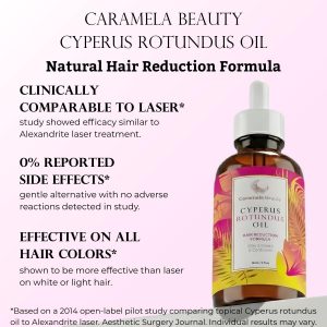 Cyperus Rotundus Oil - 60ml Natural Cyperus Rotundus Oil For Hair Removal, Moisturizing & Soothing Cyperus Oil For Reducing Body Hair Growth, Hair Removal Oil Ideal for All Skin Types
