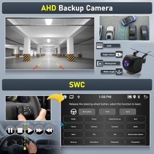 Car Stereo Radio for BMW Mini Cooper Countryman Paceman 2010-2016, 9" Touchscreen Android 13 Car Radio with Wireless CarPlay Android Auto GPS Navigation WiFi Bluetooth SWC Backup Camera Mic