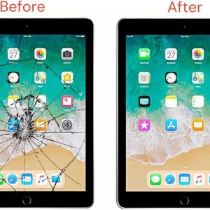 for iPad 6（6th Gen 2018 Released） Screen Replacement Digitizer Touch Glass, for iPad 9.7 Inch A1893 A1954, with Home Button & Full Repair Kit - Black