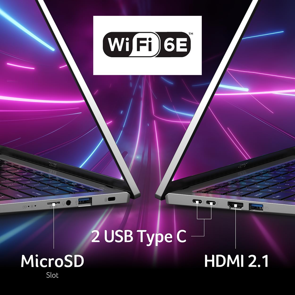 Acer Swift Go 14 Intel Evo Edition Laptop | Pantalla OLED WQXGA+ de 14 pulgadas de 2880 x 1800 | Desbloquea experiencias AI | Procesador Intel Core Ultra 5 125H | Intel ARC | 8GB LPDDR5 | SSD de 512 GB | WiFi 6E | SFG14-73-58EP