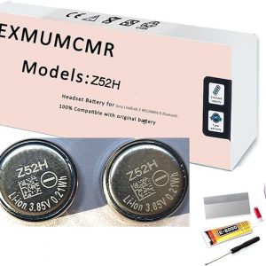 Batería Z52H, compatible con Sony Headset Battery para LinkBuds S WFLS900N/B Bluetooth Auricular Batería 3.85V 55mAh (2PCS) + Herramientas