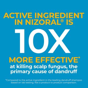 Nizoral Anti-Dandruff Shampoo with 1% Ketoconazole, 14 Fl Oz, Fresh Scent, Anti Fungal Shampoo