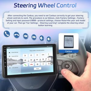 [8 Core Qualcomm 4+64G] for Mazda 3 Axela 2014-2019 Car Radio with Wireless Carplay and Android Auto - 9 Inch 1280 * 720 IPS Touchscreen Android Car Stereo - DSP/GPS/WiFi/SWC + AHD Backup Camera