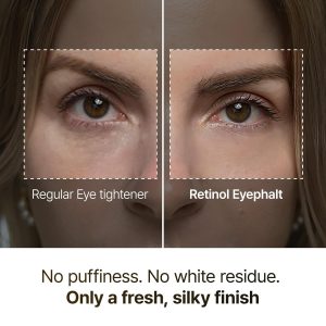 Dr.Melaxin Crema de ojos de retinol para hinchazón, ojeras y líneas finas, arrugas, EGF Anti-envejecimiento debajo de los ojos hidratante con niacinamida y ceramida Cuidado de la piel coreano amigable con el maquillaje