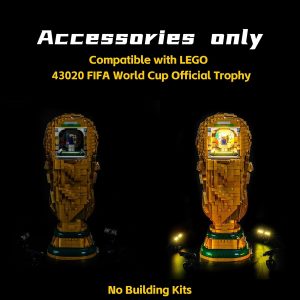 BrickBling Luz LED compatible con Lego FIFA World Cup Official Trophy, kit de iluminación creativa compatible con Lego 43020, no incluye modelo