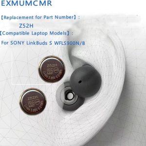 Batería Z52H, compatible con Sony Headset Battery para LinkBuds S WFLS900N/B Bluetooth Auricular Batería 3.85V 55mAh (2PCS) + Herramientas