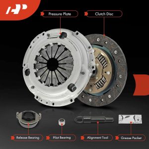 A-Premium Juego de embrague de transmisión compatible con Mazda MX-5 Miata 2006-2014 2.0L, transmisión de 6 velocidades