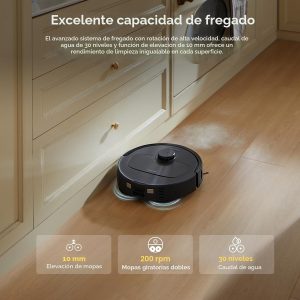 roborock Serie Qrevo Robot Aspirador y Mop, Succión de 8000Pa, Actualizado desde Qrevo S, Cepillos Anti-enredo, Evitáción Inteligente de Obstáculos, Lavado Automático de Toallas, Estación de Carga