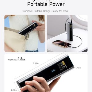 CUKTECH 15 Ultra Power Bank para Laptop, Cargador Portátil de 20,000mAh 140W, Pantalla Inteligente, Batería Externa para Trabajo al Aire Libre y Viaje, para iPhone 16/15, MacBook, Samsung y Más