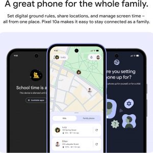 Google Pixel 10a - Unlocked Android Smartphone - 7 Years of Pixel Drops, 30+ Hours Battery, Camera Coach, Gemini Live, Durable Design, Call Screen, Car Crash Detection - Obsidian - 128 GB (2026 Model)
