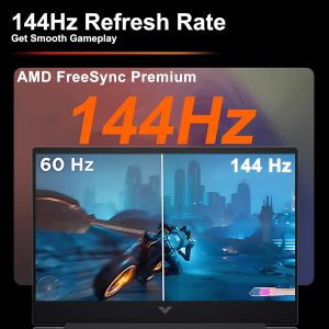 HP Victus 15 - Laptop para juegos de 15.6 pulgadas, FHD IPS 144 Hz (AMD FreeSync Premium) AMD 6 núcleos Ryzen 5 7535HS 8 GB DDR5 512 GB SSD Radeon RX 6550M (>RTX3050) Cable de impresora USB-C