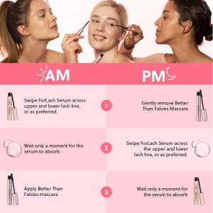 ForChics Lash Growth and Volume Duo - Growth Serum + Nourishing Mascara | 24/7 Lash Transformation System - Prostaglandin-Free, Hormone-Free - Instant Volume + Long-Term Growth