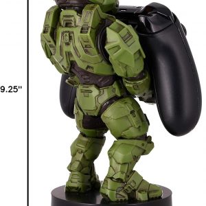 Exquisite Gaming: Halo: Master Chief - Mobile Phone & Gaming Controller Holder, Device Stand, Cable Guys, Xbox Licensed Figure, Green