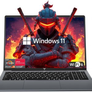 KAIGERR Gaming Laptop, Laptops with AMD Ryzen 4300U(Up to 3.7GHz), 16GB DDR4 512GB SSD Laptop Computer, 16.0inch Windοws 11 Laptop, 1920P FHD Display, WiFi 6, USB3.2, Type_C