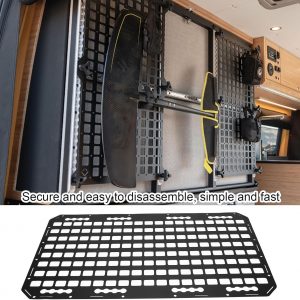 Fabater Truck Bed MOLLE Panel, 17x30x0.08in Side Bed Molle Panel Rack, Truck Bed Organizer for Trailers Cars SUVs Pickup RVs
