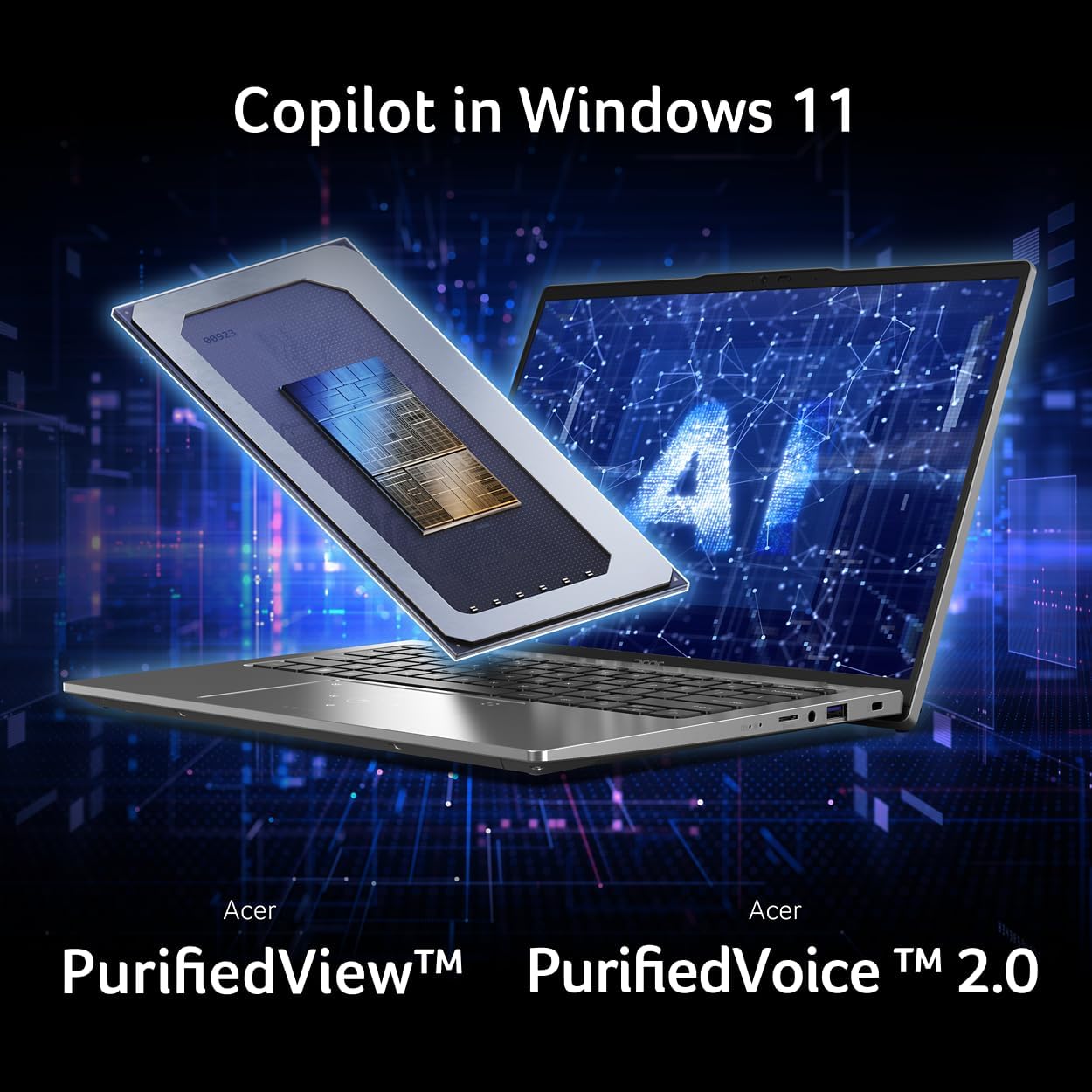 Acer Swift Go 14 Intel Evo Edition Laptop | Pantalla OLED WQXGA+ de 14 pulgadas de 2880 x 1800 | Desbloquea experiencias AI | Procesador Intel Core Ultra 5 125H | Intel ARC | 8GB LPDDR5 | SSD de 512 GB | WiFi 6E | SFG14-73-58EP