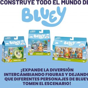 Paquete de 2 figuras articuladas de juguete de carreras de Bluey Baby, juguetes de personajes con Chilli y bebé en cuna accesorio, figuras de acción pequeñas para edades 3+
