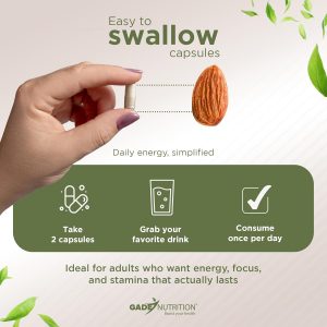 Gade Nutrition NAD Supplement with Resveratrol | Nicotinamide Plus in Capsules Made in USA | Antioxidant Healthy Aging Supplement (Pack of 2)