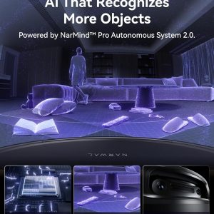 NARWAL Flow 2 Robot Vacuum and Mop Combo, 31,000Pa Suction, FlowWash Self-Cleaning Mop, AI Object Recognition, Self-Emptying & Refilling, 212℉ Hot Water Mop Washing & Drying, Tangle-Free Design