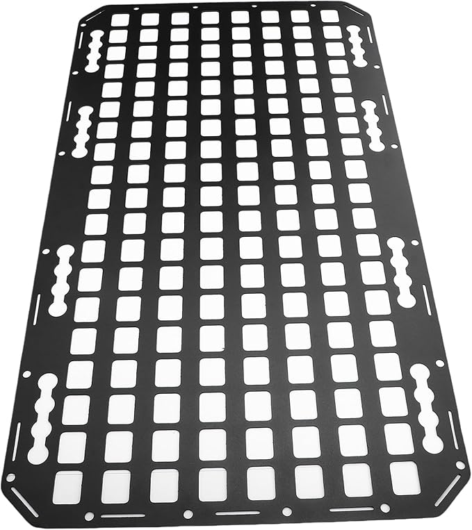 Fabater Truck Bed MOLLE Panel, 17x30x0.08in Side Bed Molle Panel Rack, Truck Bed Organizer for Trailers Cars SUVs Pickup RVs