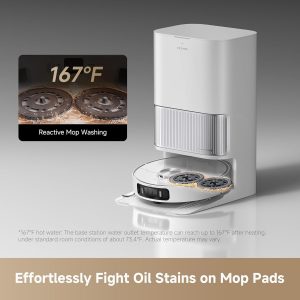 DREAME L40s Ultra AE Robot Vacuum and Mop Combo, 19,000Pa Suction, Self Emptying Dust Box, Flexible Mop & 167℉ Self Cleaning Washboard, Diverse Brush Selection, All-in-One Station, Auto Refill
