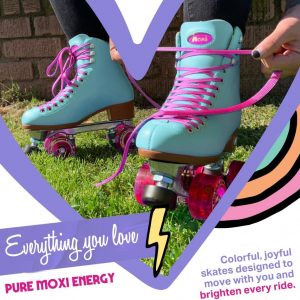 Moxi Beach Bunny Roller Skates for Women - Colorful, Precision-Fit Skate with High-Rebound Wheels, Moisture-Wicking Lining & Padding, Roller Skates