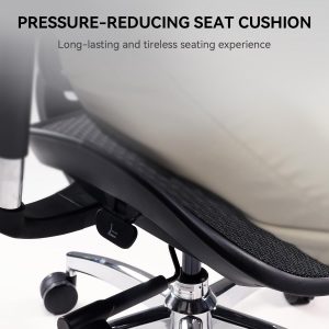 SIHOO Doro S100 Silla de oficina ergonómica - Soporte lumbar dinámico dual, apoyabrazos coordinados 4D, respaldo ajustable en 5 niveles, ángulo de reclinación máximo de 135 grados. Adecuada para