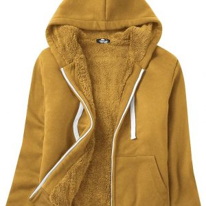SWISSWELL Hoodies for Women Winter Fleece Sweatshirt - Full Zip Up Thick Sherpa Lined Hooded Jacket