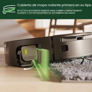 iRobot Roomba Max 705 Combo Robot Aspirador y Trapeador + Estación de Autolavado – Rodillo de Limpieza Autolimpiante Extensible, Funda de Trapeador Retráctil, Cepillos Duales, Vaciado Automático