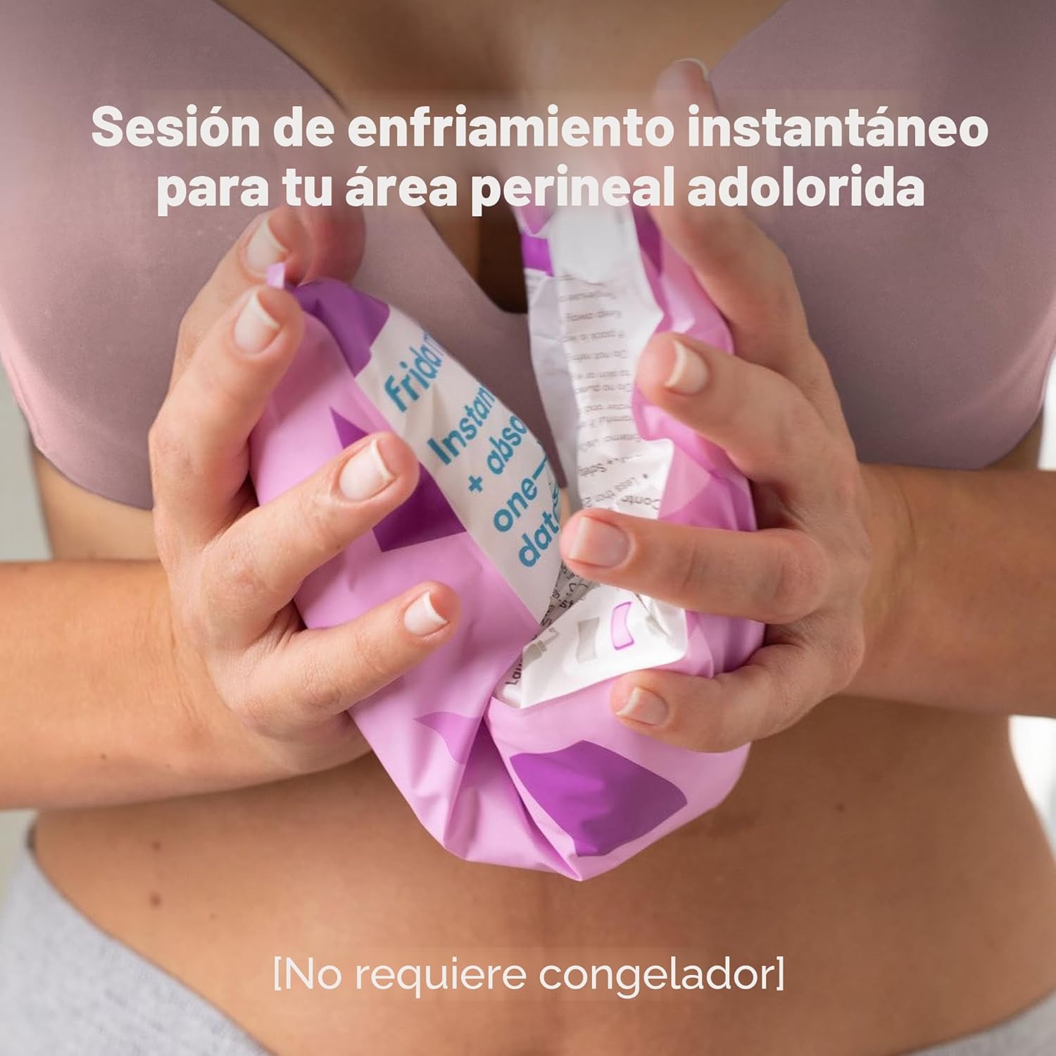 Frida Mom 2 en 1 - almohadillas femeninas posparto, absorbentes, hielo perineal | paquetes de terapia de frío instantáneo y almohadilla absorbente de maternidad en una almohadilla lista para usar para después del nacimiento