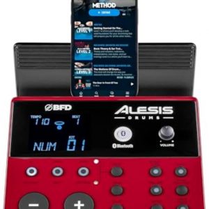 Alesis Nitro Pro Electric Drum Set with Dual-Zone Quiet Mesh Pads, 500+ Authentic BFD Sounds, Bluetooth, Drumeo, USB MIDI, Double Kick Compatible