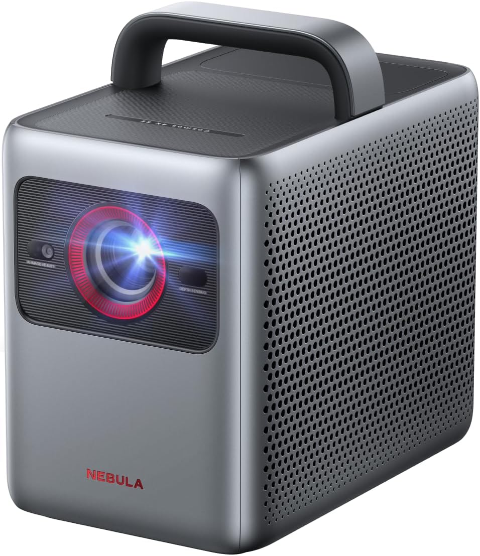 NEBULA Cosmos 4K SE projector with Nebula Projector Screen