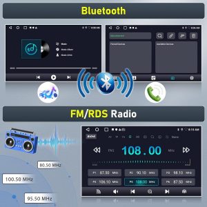 Car Stereo Radio for BMW Mini Cooper Countryman Paceman 2010-2016, 9" Touchscreen Android 13 Car Radio with Wireless CarPlay Android Auto GPS Navigation WiFi Bluetooth SWC Backup Camera Mic