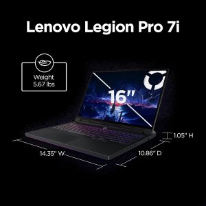 Lenovo Legion Pro 7i – Gaming Laptop - Intel® Core™ Ultra 9 275HX – 16" 2.5K WQXGA OLED Display – 240Hz Refresh Rate – GeForce RTX™ 5070 Ti GPU – 32 GB Memory – 1 TB Storage – 3-Month PC GamePass