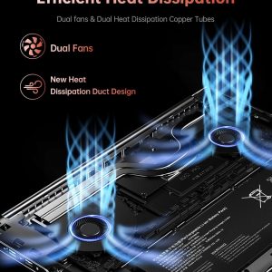 KAIGERR Laptop para juegos 2026, computadora portátil de 16.0 pulgadas con AMD Ryzen 7 H255 (8C/16T, hasta 4.5 GHz), 16 GB de RAM 512 GB NVMe SSD Windows 11, gráficos Radeon RX Vega 8, WiFi 6, KB