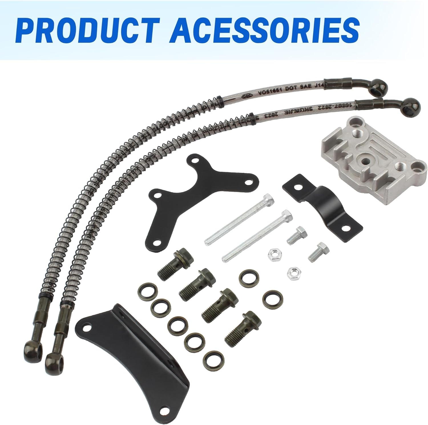 PowerMotor Motorcycle Engine Oil Cooler,Universal Engine Oil Cooling Kit for ATV Pit Bike Motorbike,Dirt Bike Oil Cooler Cooling Engine Radiator Kit Universal for 70cc 110cc 125cc 140cc Motorcycle