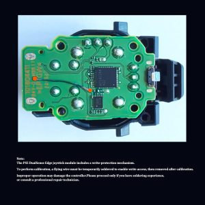 GuliKit TMR Magnetic Joystick Replacement Kit for PS5 DualSense/DualSense Edge Controller,Anti-Drift Electromagnetic Stick Repair Module with Thumbstick Caps, Soldering Required