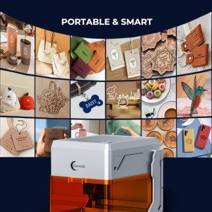 A1 Pro 10W Mini Laser Engraver with Camera, Portable Laser Engraver and Cutter Desktop Lazer Engraving Machine for Wood Leather Painted Metal Glass, Home DIY, Small Business, Class 1