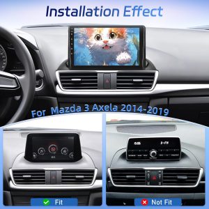 [8 Core Qualcomm 4+64G] for Mazda 3 Axela 2014-2019 Car Radio with Wireless Carplay and Android Auto - 9 Inch 1280 * 720 IPS Touchscreen Android Car Stereo - DSP/GPS/WiFi/SWC + AHD Backup Camera