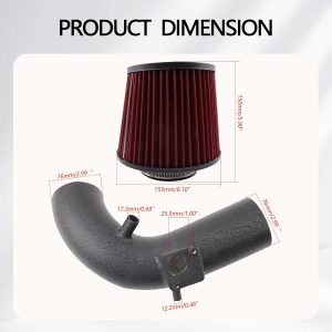 Cold Air Intake Kit High Performance Air Intake System Compatible with 2012-2015 Honda CIVIC SI 2013-2015 Acura ILX 2.4L